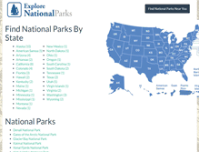 Tablet Screenshot of explorenationalparks.org